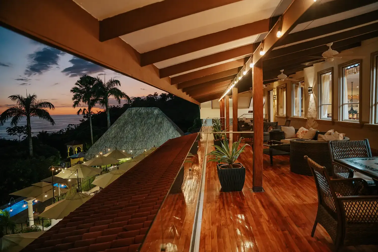 Área común del edificio principal en Parador Nature Resort, Manuel Antonio