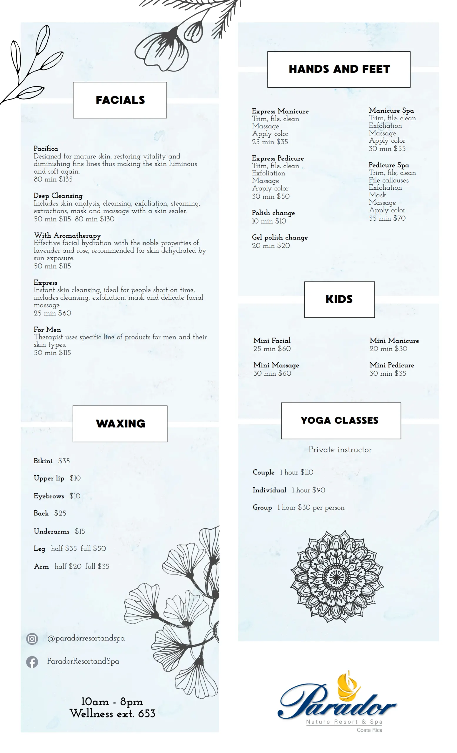 Span Menu English Page 2