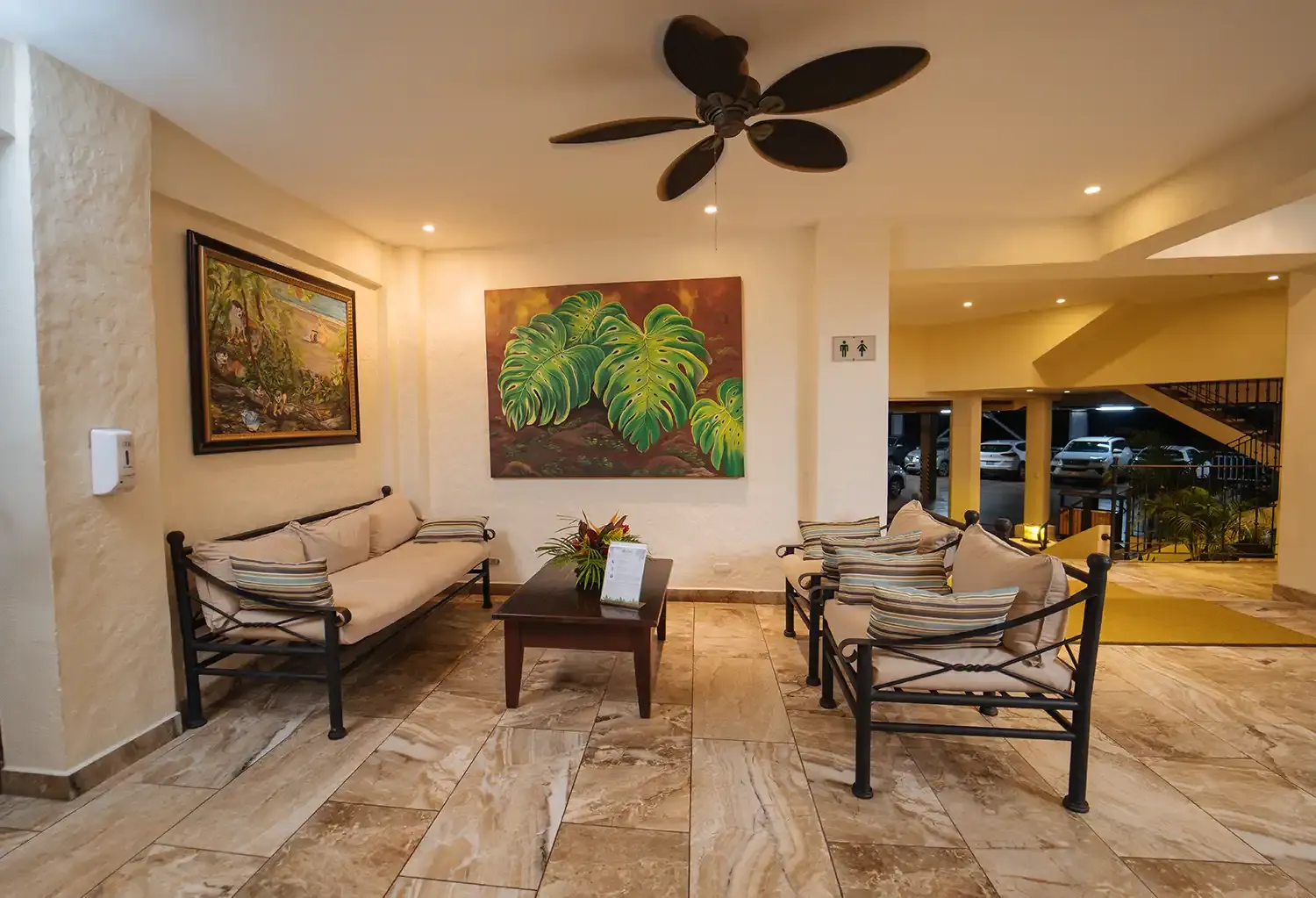 Área de recepción en Parador Nature Resort, Manuel Antonio