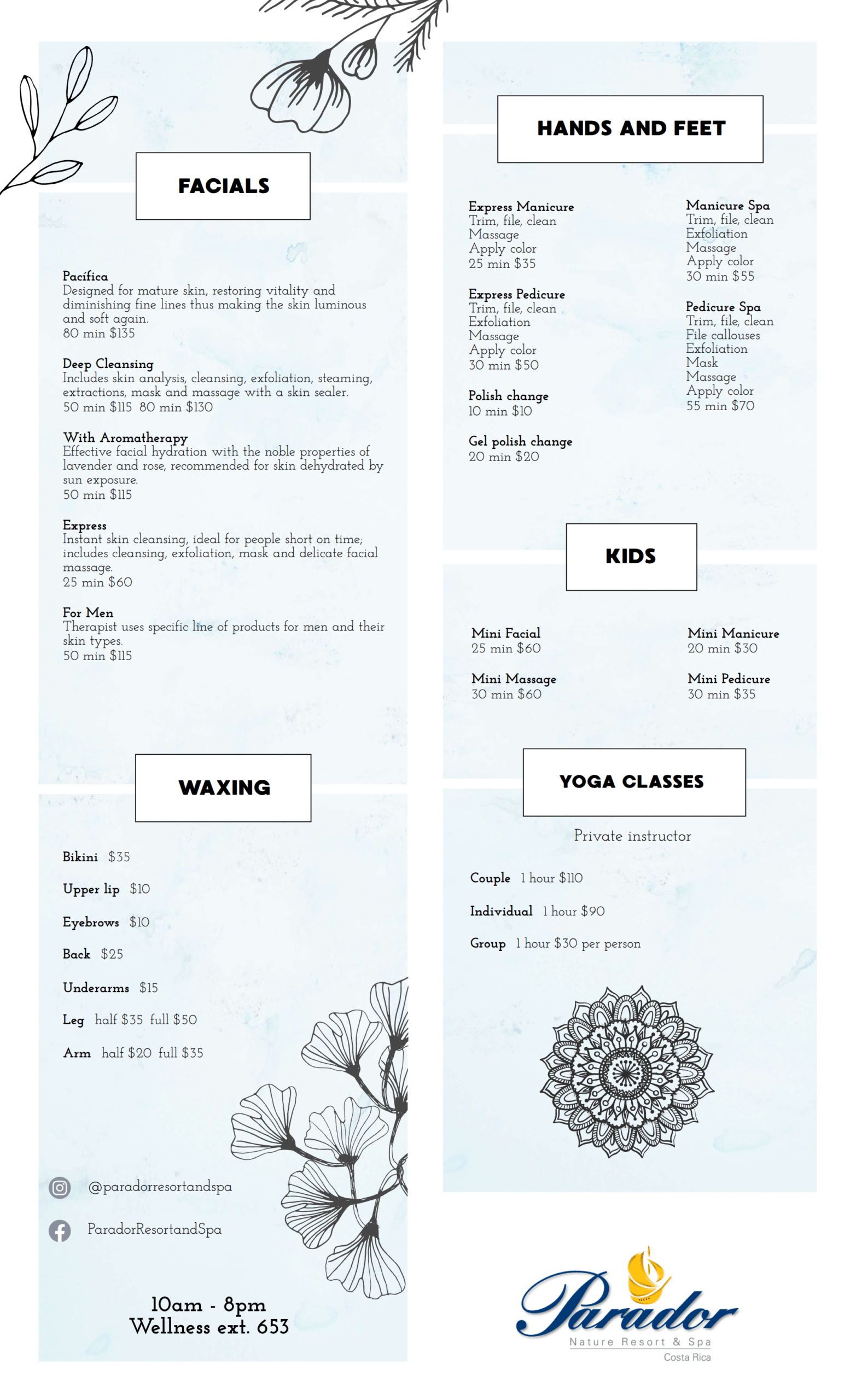 Span Menu English Page 2
