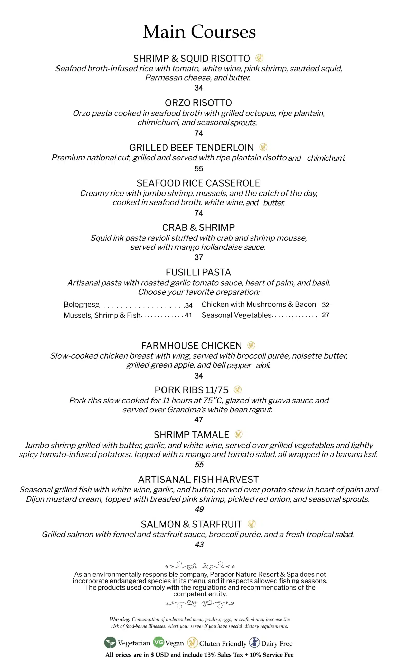 La Fragata Dinner pg 2