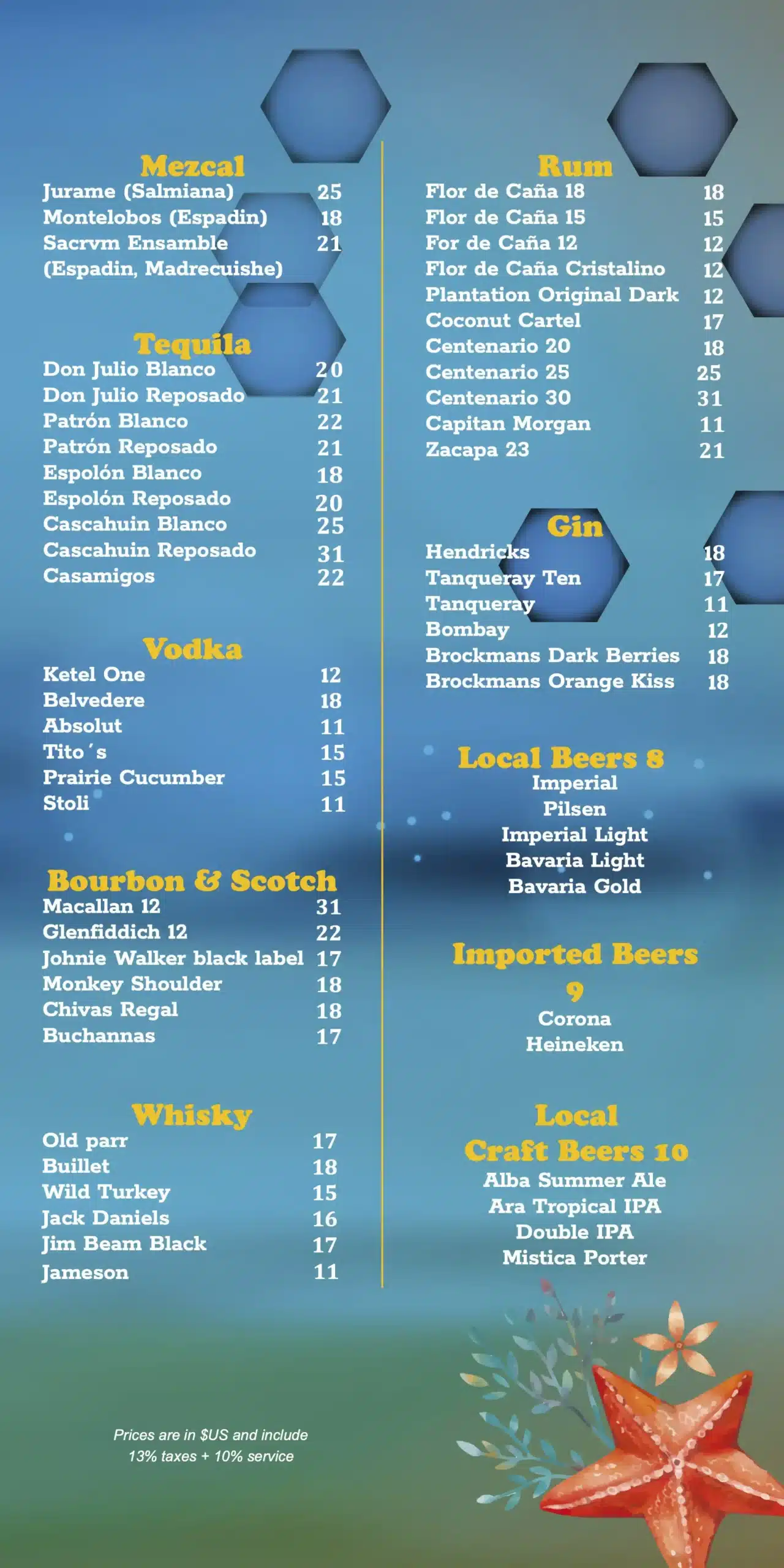 La Panga Drinks Menu_EN pg 2