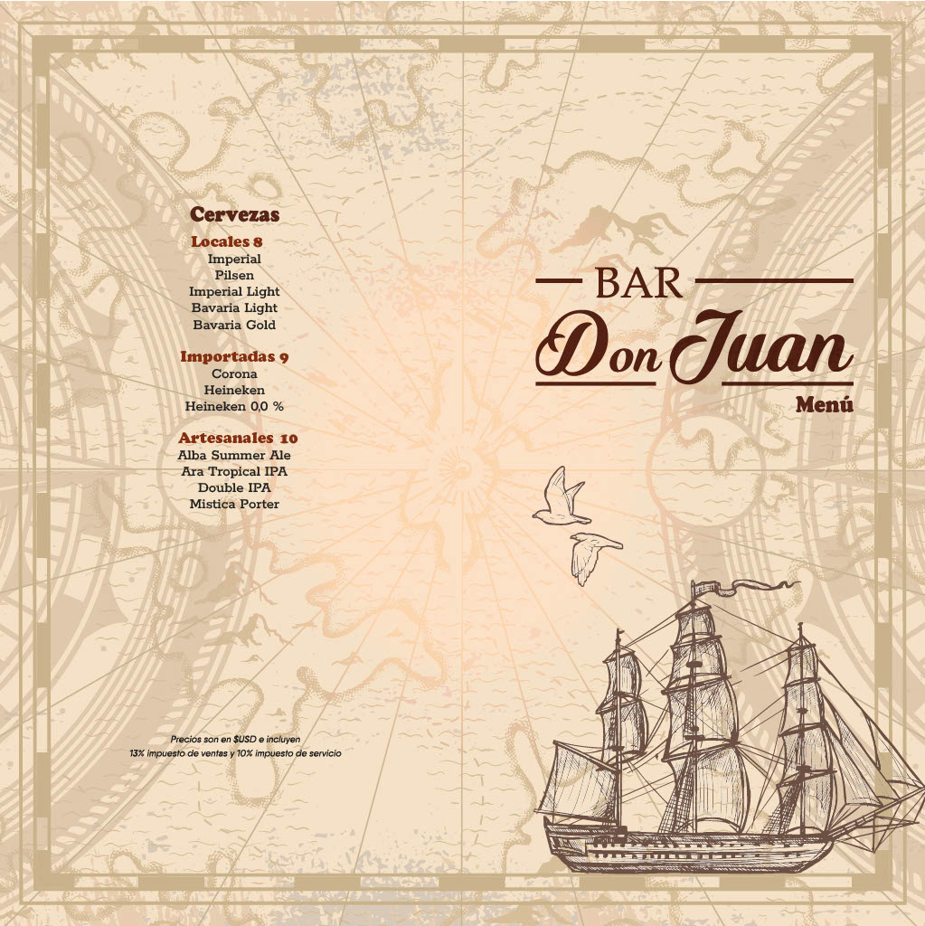 Menu Bebidas Don Juan ES pg 1